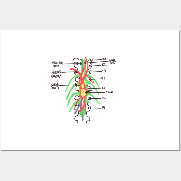 Greys Anatomy/Medicine/Spinal Cord/ Nerves/ Derek shepherd/ Grey Sloan/ Med School Wall Art by emmamarlene